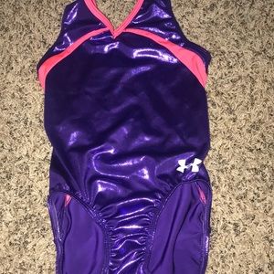 Purple under amor leotard